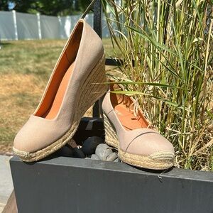 J Crew flax canvas espadrilles